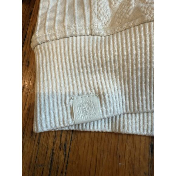 NWT Lululemon Scuba Half-Zip Engineered Warmth Cable-Knit Half Zip Size 6 - Picture 4 of 9